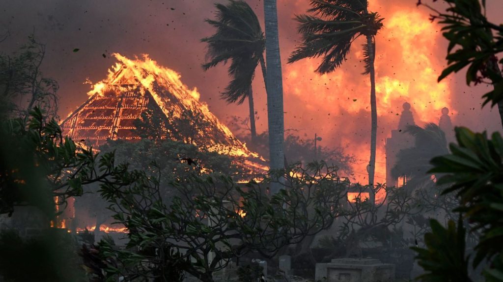 Raging Maui Wildfire 2023
