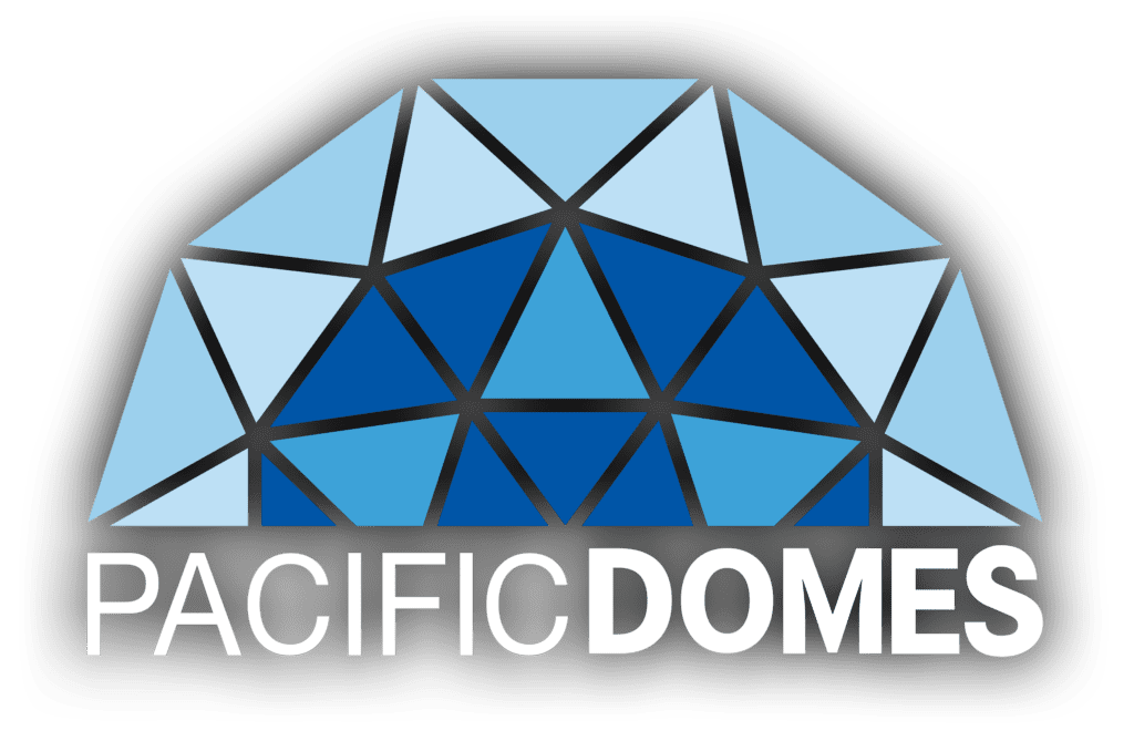 Pacific Domes Logo w/ dark background